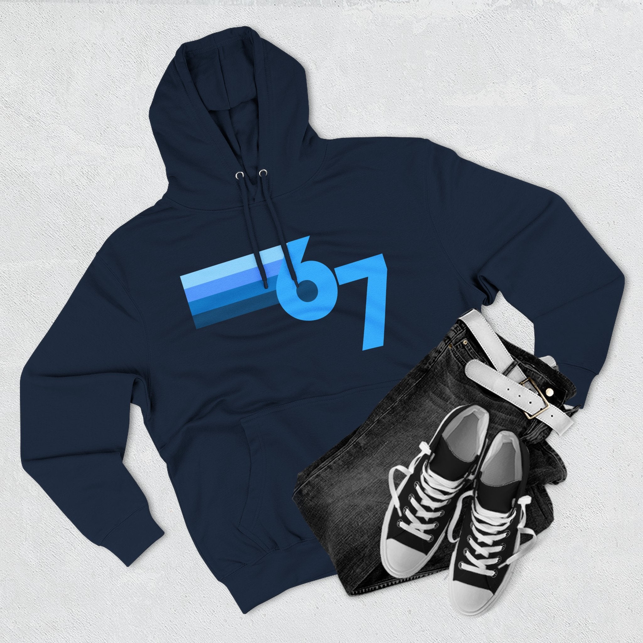 Youth Blue Gradient Fleece Hoodie — 67 Shades - Limited Release