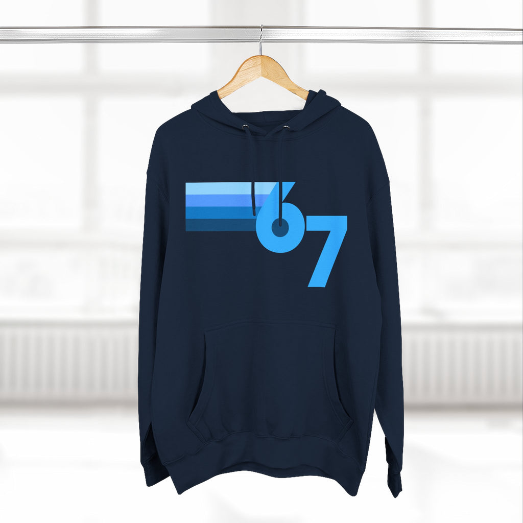 Youth Blue Gradient Fleece Hoodie — 67 Shades - Limited Release